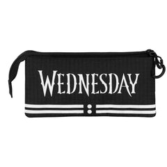 Wednesday Cute-Triple Pencil Case, Grey