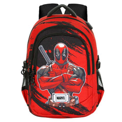 Marvel Deadpool Bad-Zaino Running PLUS, Rosso