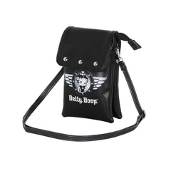 Betty Boop Motor Love-Borsa Porta Cellulare, Nero