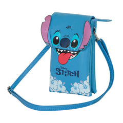 Disney Lilo e Stitch Tongue-Borsa Porta Cellulare, Blu