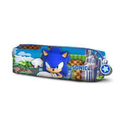 Sonic The Hedgehog Game-Trousse Carré, Bleu