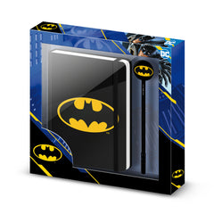 DC Comics Batman Batsignal-Gift Box with Diary and Fashion Ballpoint Pen, Black
