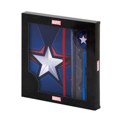 Marvel Căpitan America Curaj-Cutie cadou cu jurnal și pix Fashion, Albastru