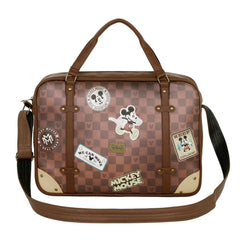 Disney Mickey Mouse Journey-Laptop Computer Bag, Brown