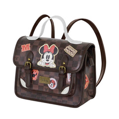 Disney Minnie Mouse Journey-Borsa a Tracolla-Zaino Satchel, Marrone