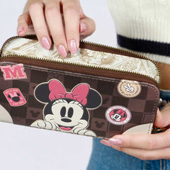 Disney Minnie Mouse Journey-Portefeuille Essentiel, Brun