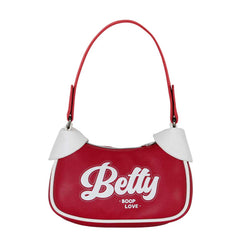 Betty Boop Varsity-Borsa Fancy Casual, Borgogna