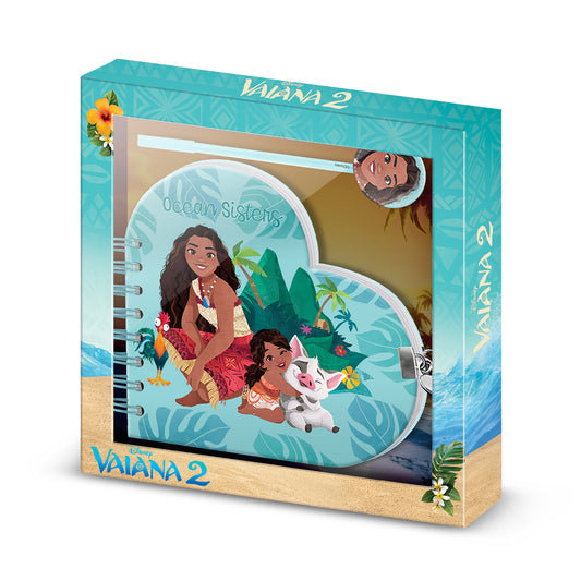 Disney Oceania Family-Diario Cuore + Penna, Blu