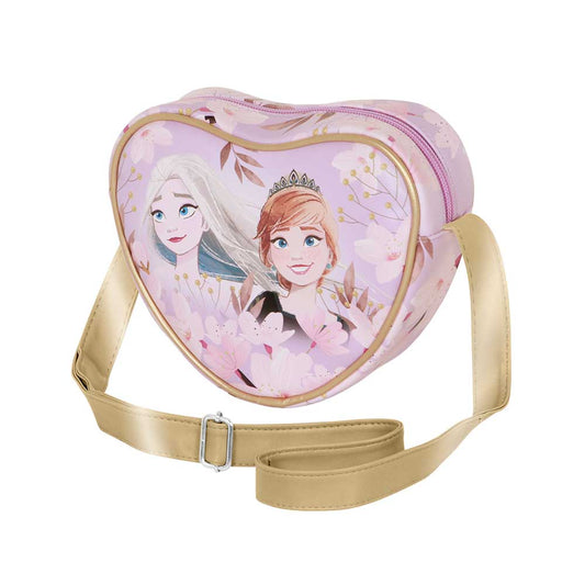 Disney Frozen 2 Petal-Casual Heart Shoulder Bag, Lilac