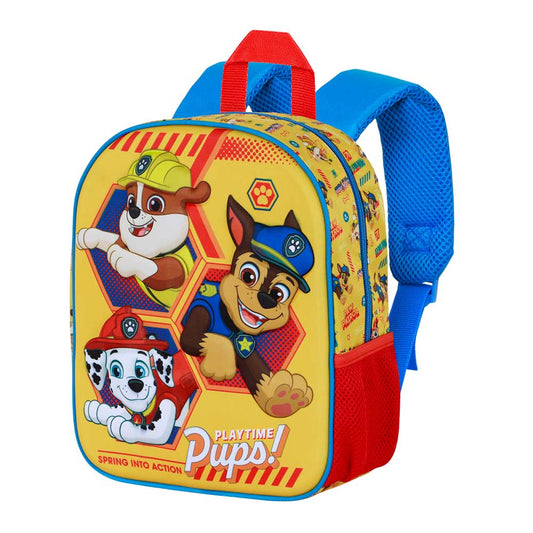 Paw Patrol La Pat' Patrouille Playful-Sac à Dos 3D Elite, Jaune