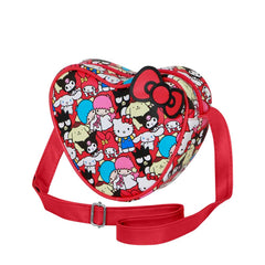 Hello Kitty Friends-Bolso Corazón Casual, Multicolor