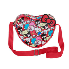 Hello Kitty Friends-Bolso Corazón Casual, Multicolor