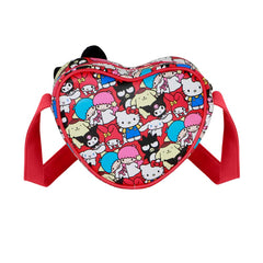 Hello Kitty Friends-Bolso Corazón Casual, Multicolor