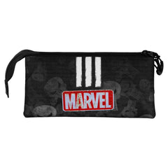 Marvel Punisher Skull-Triple Pencil Case, Black