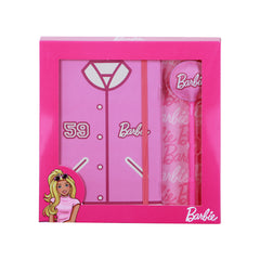 Barbie Varsity-Zestaw prezentowy z pamiętnikiem i modnym długopisem, Różowy