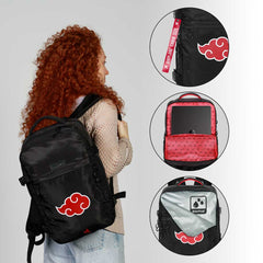 Naruto Clouds-Mochila Mercury Viaje Cabina Avión 40x20x25cm, Negro