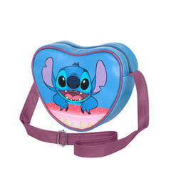 Disney Lilo e Stitch Cake-Borsa a Tracolla Cuore Casual, Blu