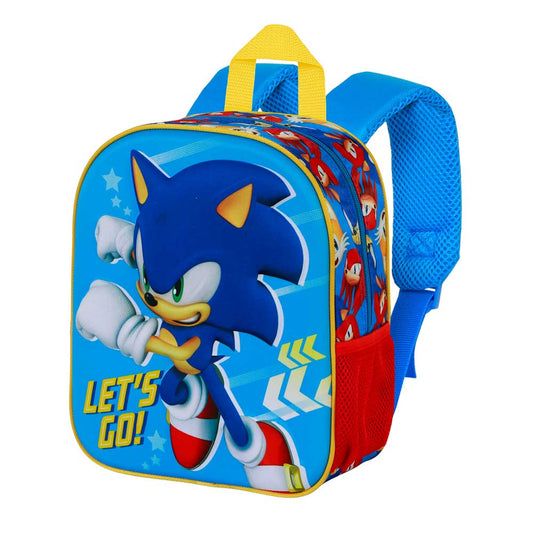 Sonic The Hedgehog Go-Zainetto 3D Elite, Blu