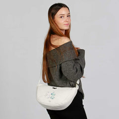 Disney Lilo e Stitch Tender-Borsa Ovale Roy, Biancastro