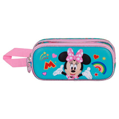 Disney Minnie Mouse Greet-Astuccio 3D Doppio, Turchese
