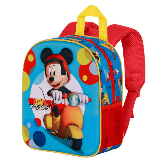 Disney Mickey Mouse Scooter-Elite 3D Backpack, Blue