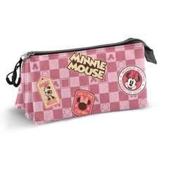 Disney Minnie Mouse Journey-Astuccio Triplo, Rosa