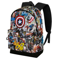 Marvel Captain America Comic-Zaino HS FAN 2.2, Multicolore