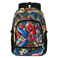 Marvel Spiderman Panels-Zaino Fight FAN 2.2, Multicolore