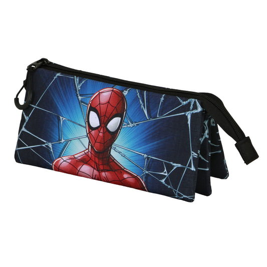 Marvel Spiderman Maximum-Triple Pencil Case, Blue