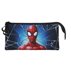 Marvel Spiderman Maximum-Triple Pencil Case, Blue