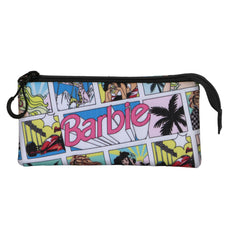Barbie Comic-Triple Pencil Case, Multicolour