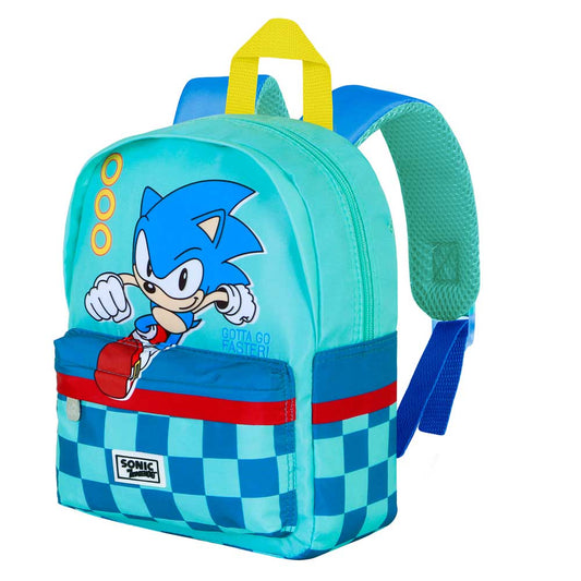 Sonic The Hedgehog - SEGA Sneller-Mochila Preescolar Joy, Blauw