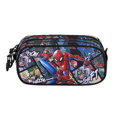 Marvel Spiderman Panels-Estuche Portatodo Trick FAN 2.2, Multicolor