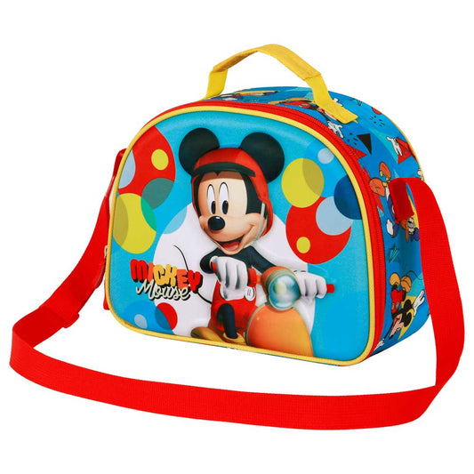 Disney Mickey Mouse Scooter-Sac Repas 3D, Bleu