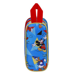 Disney Mickey Mouse Scooter-3D Double Pencil Case, Blue