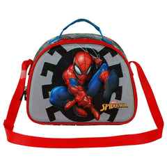 Marvel Spiderman Symbol-Bolsa Portamerienda 3D, Gris