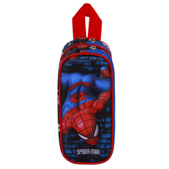 Marvel Spiderman Wall-3D Double Pencil Case, Red