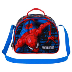 Marvel Spiderman Wall-3D Lunch Bag, Red