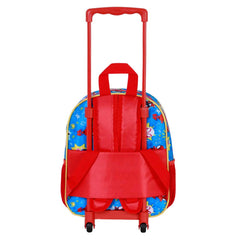 Marvel Spiderman Amazing-Mochila 3D con Ruedas Pequeña, Rojo