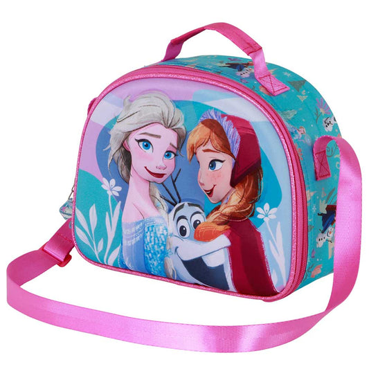 Disney Frozen 2 Family-Borsa Porta Merenda 3D, Blu