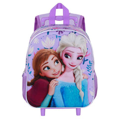 Disney Frozen 2 Beauty-Mochila 3D con Ruedas Pequeña, Lila