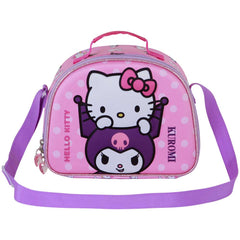 Sanrio Hello Kitty Playful-Borsa Porta Merenda 3D, Rosa