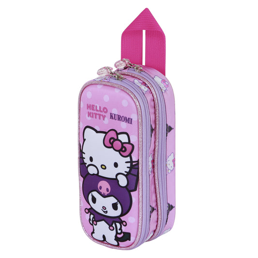 Hello Kitty Playful-3D Double Pencil Case, Pink