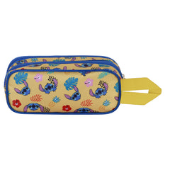 Disney Lilo and Stitch Ocean-3D Double Pencil Case, Blue