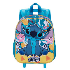 Disney Lilo y Stitch Colors-Mochila 3D con Ruedas Pequeña, Turquesa