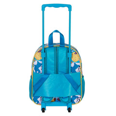 Disney Lilo y Stitch Colors-Mochila 3D con Ruedas Pequeña, Turquesa