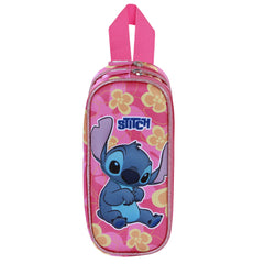 Disney Lilo e Stitch Cute-Astuccio 3D Doppio, Rosa