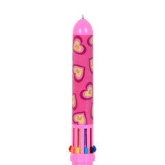 Barbie Mix-Espositore 24 Unità Penna 10 Color, Rosa