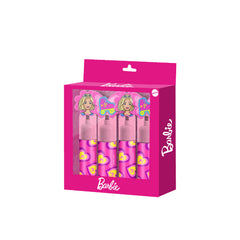 Barbie Mix-Pack de 4 Marcadores Fluorescentes, Rosa