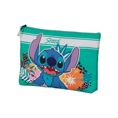 Disney Lilo e Stitch Tropic-Borsa da Toilette Pochette Soleil, Blu